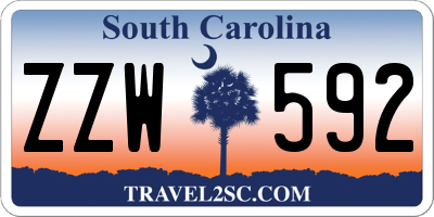 SC license plate ZZW592