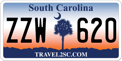 SC license plate ZZW620