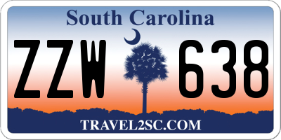 SC license plate ZZW638