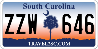 SC license plate ZZW646