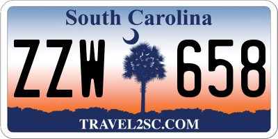 SC license plate ZZW658