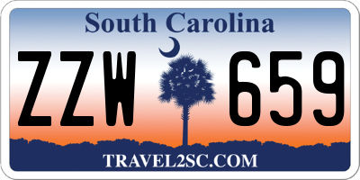 SC license plate ZZW659