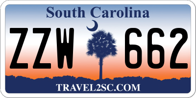 SC license plate ZZW662