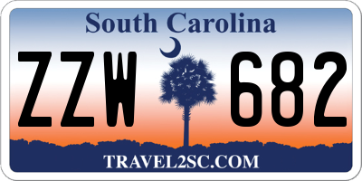 SC license plate ZZW682