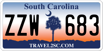 SC license plate ZZW683