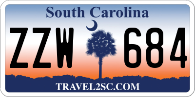 SC license plate ZZW684