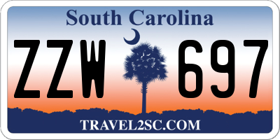 SC license plate ZZW697