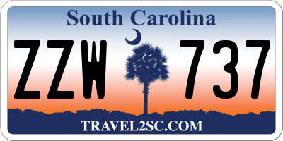 SC license plate ZZW737