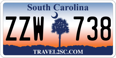 SC license plate ZZW738