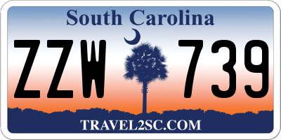 SC license plate ZZW739