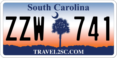 SC license plate ZZW741