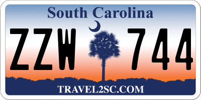 SC license plate ZZW744