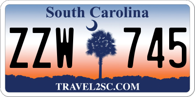 SC license plate ZZW745
