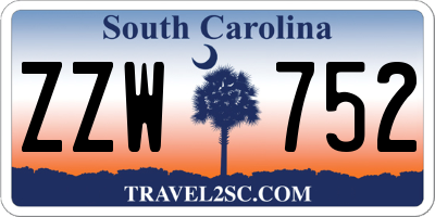 SC license plate ZZW752