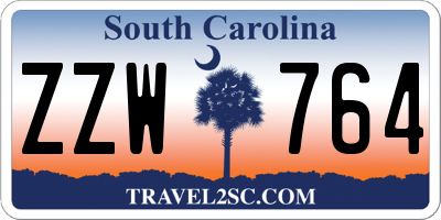 SC license plate ZZW764