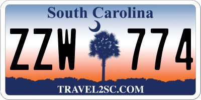 SC license plate ZZW774