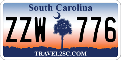 SC license plate ZZW776