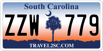 SC license plate ZZW779