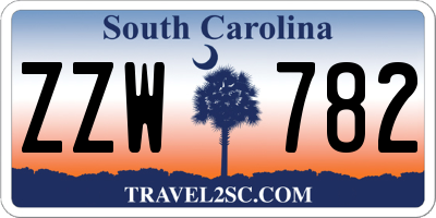 SC license plate ZZW782