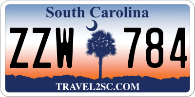 SC license plate ZZW784