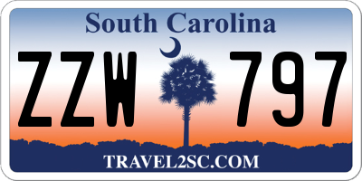 SC license plate ZZW797