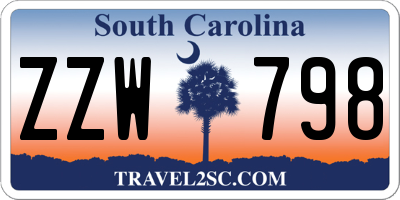 SC license plate ZZW798