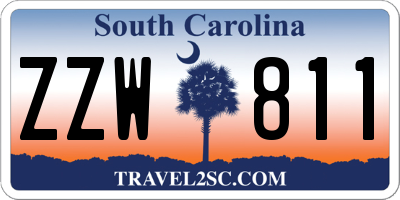 SC license plate ZZW811