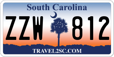 SC license plate ZZW812