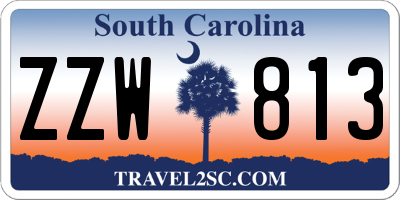 SC license plate ZZW813