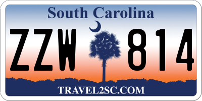 SC license plate ZZW814