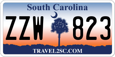 SC license plate ZZW823