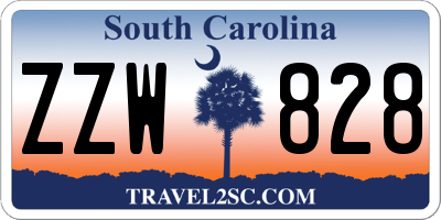 SC license plate ZZW828