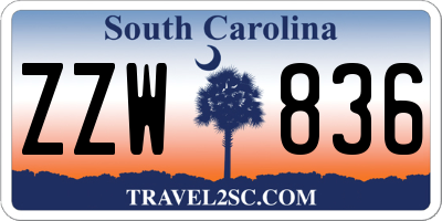 SC license plate ZZW836