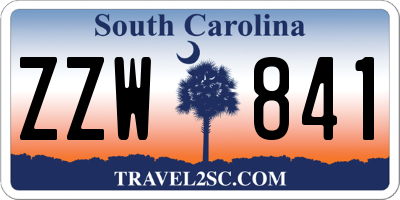 SC license plate ZZW841