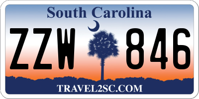 SC license plate ZZW846