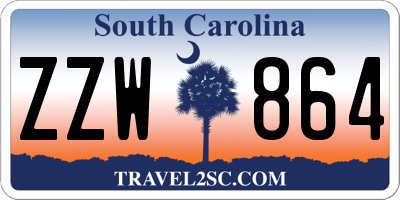 SC license plate ZZW864