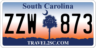 SC license plate ZZW873