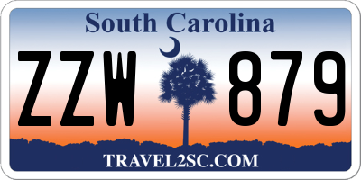 SC license plate ZZW879