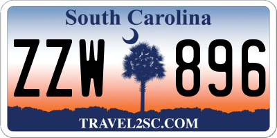 SC license plate ZZW896