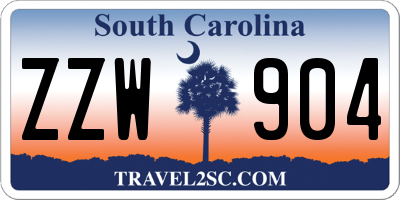SC license plate ZZW904