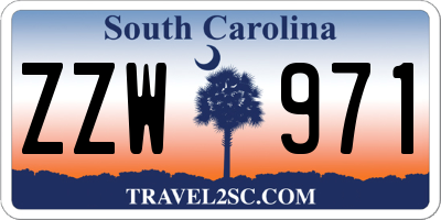 SC license plate ZZW971