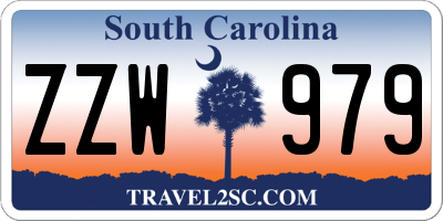 SC license plate ZZW979