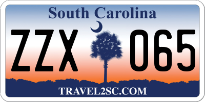 SC license plate ZZX065