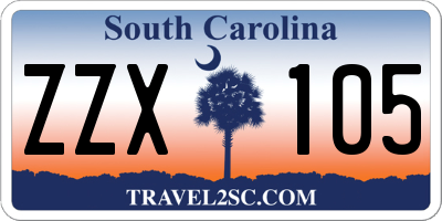 SC license plate ZZX105
