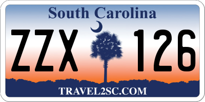 SC license plate ZZX126