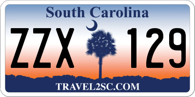 SC license plate ZZX129