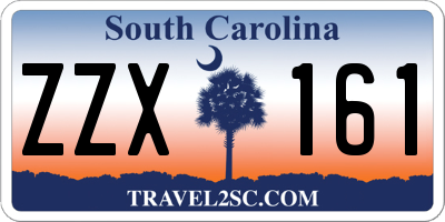 SC license plate ZZX161