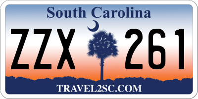 SC license plate ZZX261