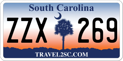 SC license plate ZZX269