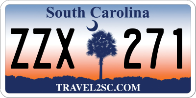 SC license plate ZZX271